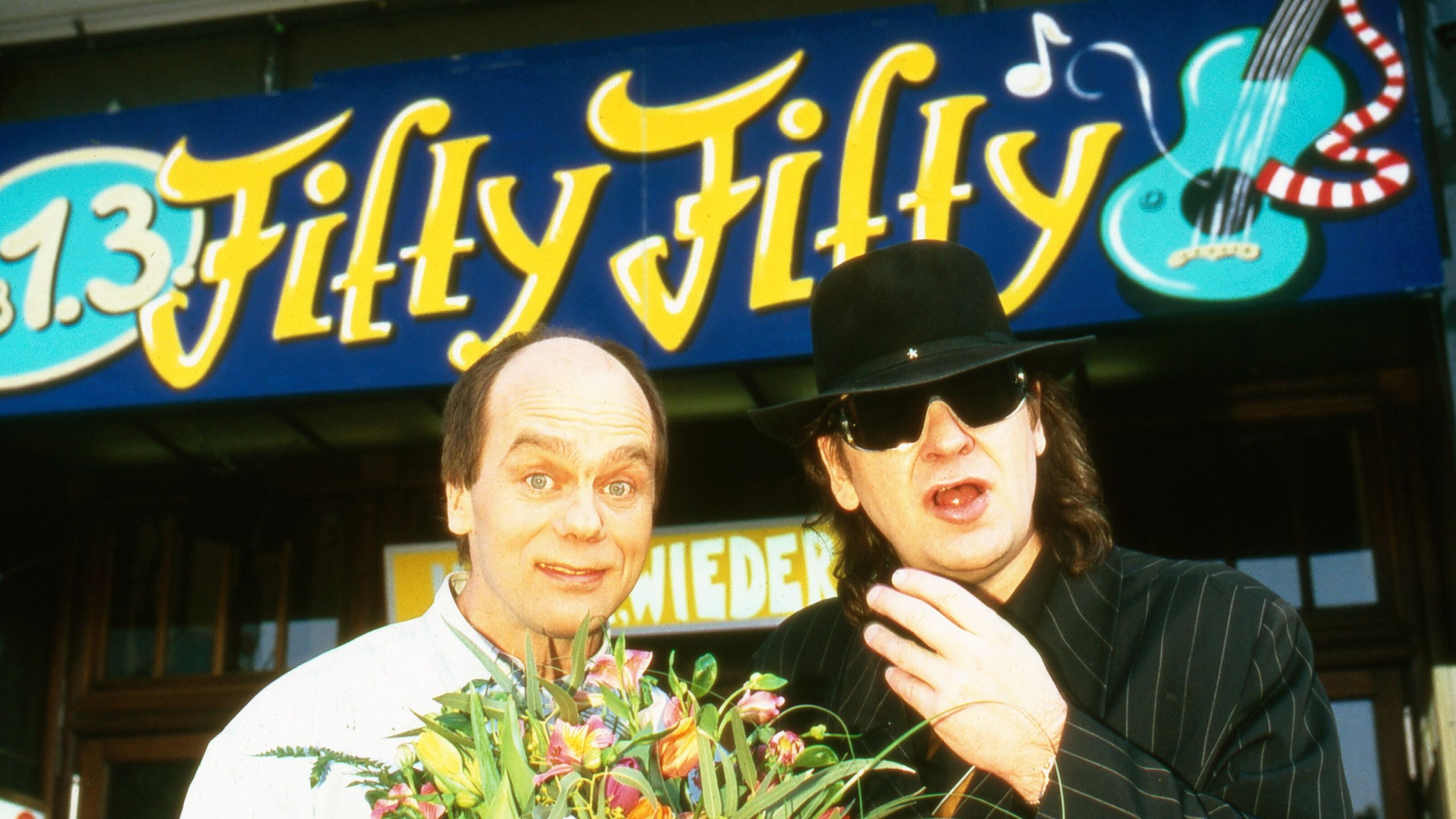 Udo und Corny Littmann vor "Schmidts Tivoli", ca. 1991